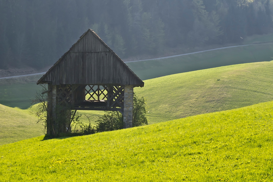 Solitary hayrack