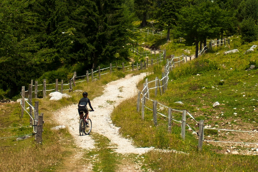 Before a steep slope