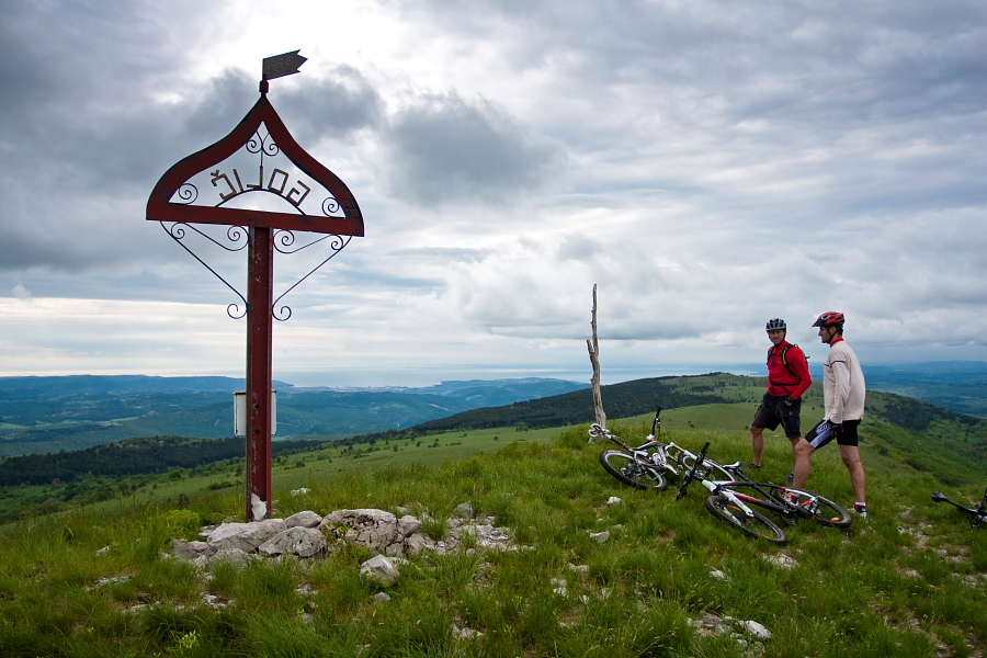 At the top of Golič