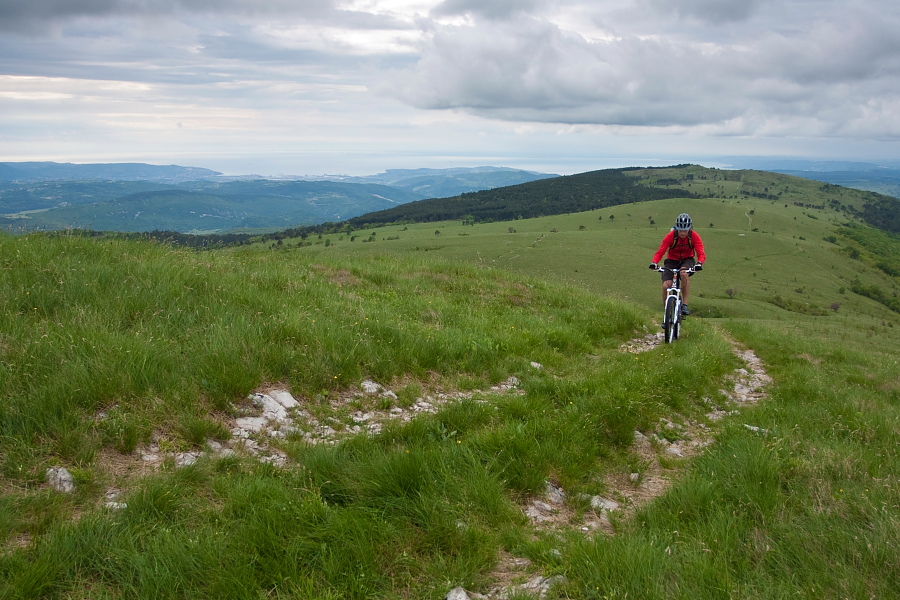 Just below Golič summit