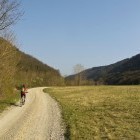 Lonely road in the river Raša valley