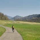 Lonely road in the river Raša valley