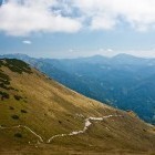 Črna prst - Prihod na greben in pogled na južno stran